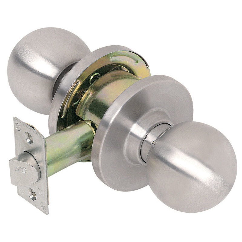 Tell Ball Passage Lockset Satin Stainless Steel 2 Grade Left Handed, Right Handed