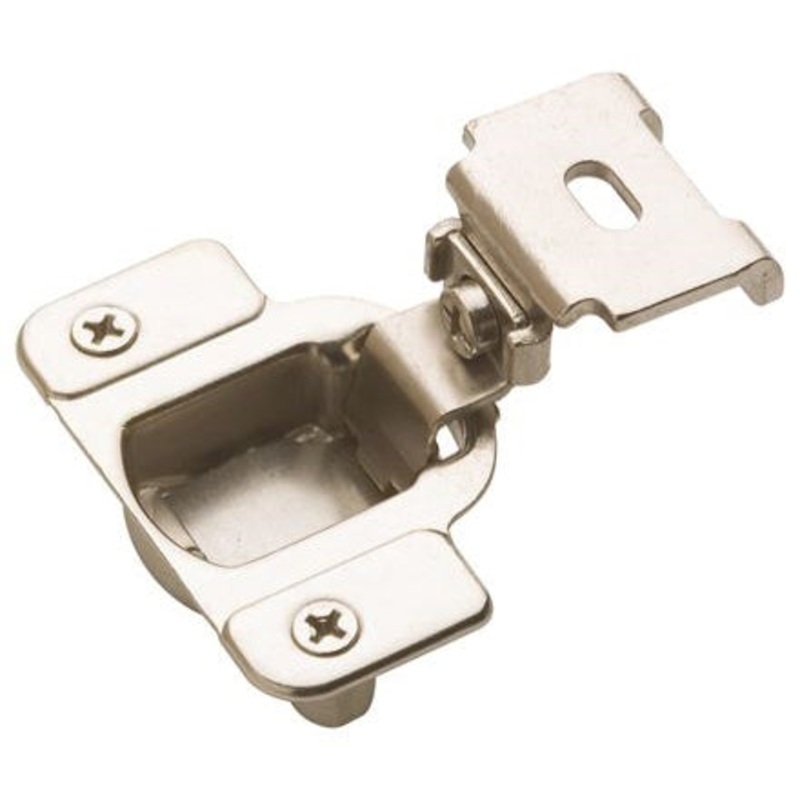Amerock 1-1/4 in. L Matrix Concealed Hinge Nickel