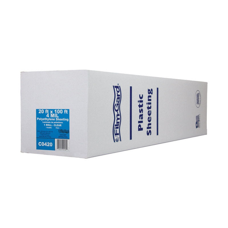 Berry Plastics Film-Gard Plastic Sheeting 4 mil x 20 ft. W x 100 ft. L Polyethylene Clear