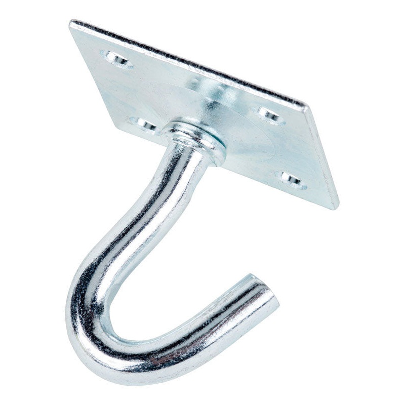 Hampton 1.75 in. L Zinc-Plated Steel Clothesline Hook Plate Type 1 pk