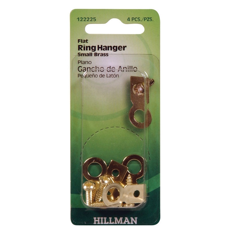 Hillman AnchorWire 1 lb. Steel Small Ring Hanger 4 pk
