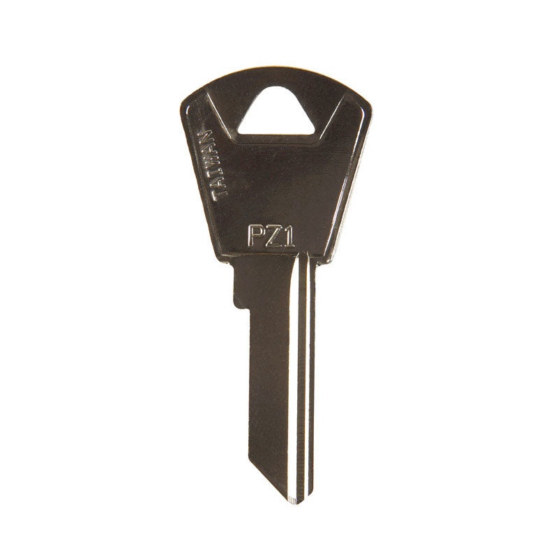 Hy-Ko Automotive Key Blank EZ# PZ1 Single sided Nickel-Plated Brass Fits Many 1993 and Older Fo