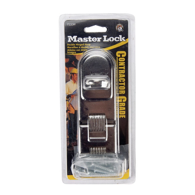 Master Lock Hardened Steel Double Hinge Safety Hasp 7-3/4 in. L