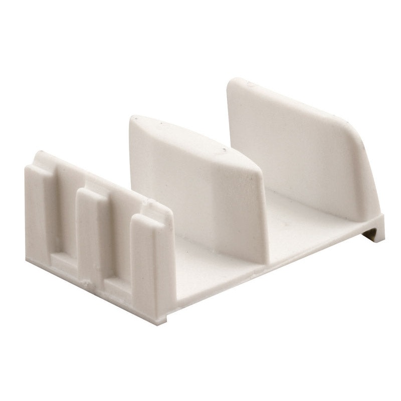 Prime-Line Bottom mount Shower Door Guide White 1 pk
