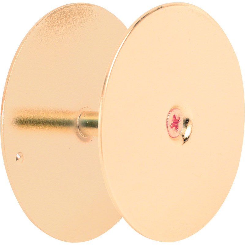 Prime-Line Brass-Plated Hole Cover Plate 1 pk