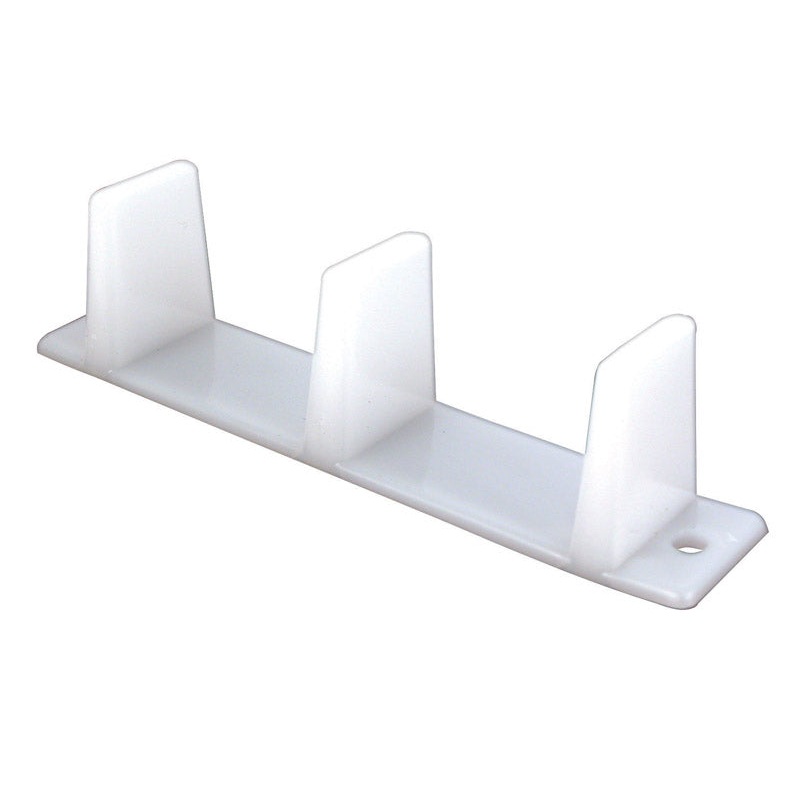 Prime-Line Floor mount Door Guide White 2 pk