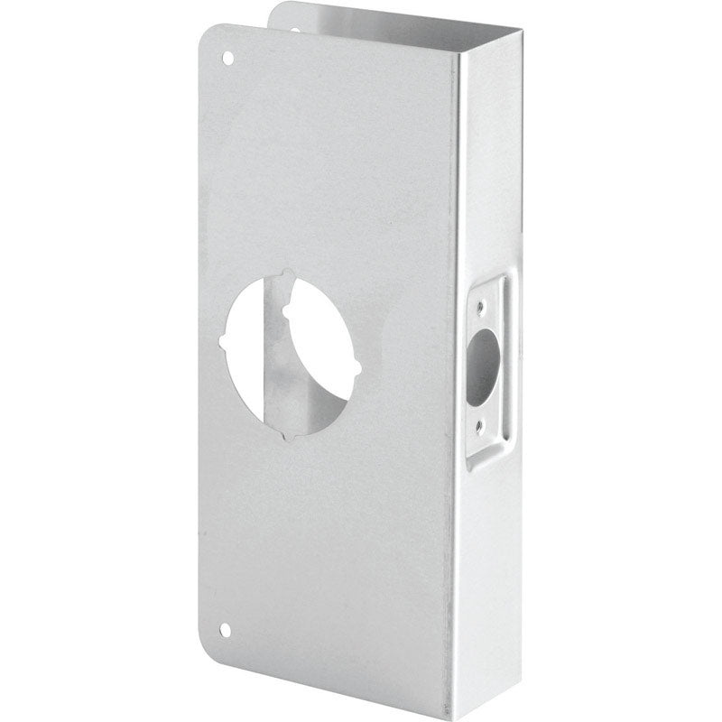 Prime-Line Recessed Door Reinforcer Entry 2-1/8 in. 3-7/8 in. x 9 in. Stainless Steel 2-1/8 in. Stai