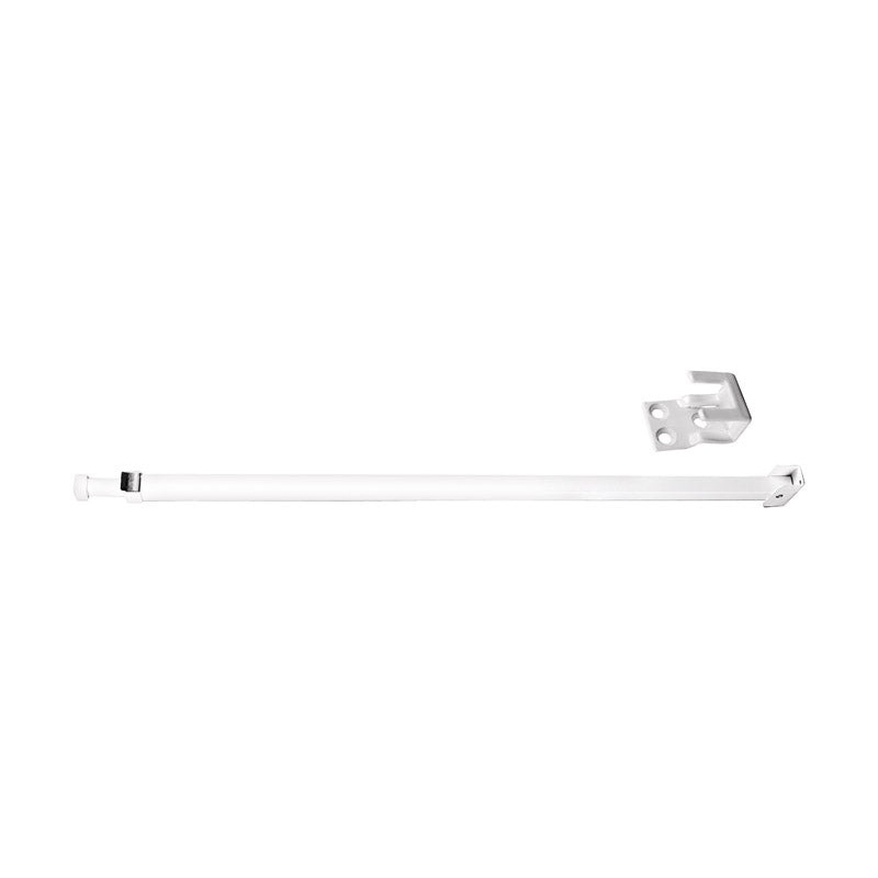 Prime-Line Security Telescopic Bar Lock White Aluminum Fits 28 in. to 48