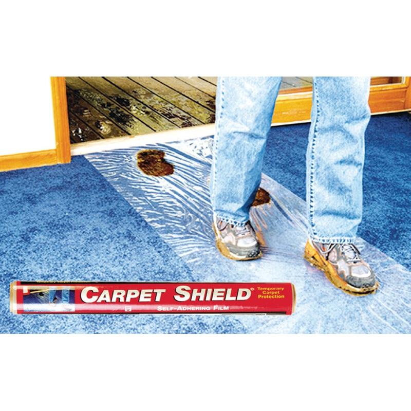 Surface Shields Carpet Shield Self-Adhering Film 3 mil x 24 in. W x 50 ft. L Polyethylene Clear