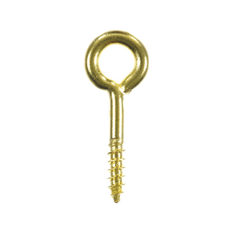 Ace 1/8 1 in. L Polished Brass Screw Eye 7 pk