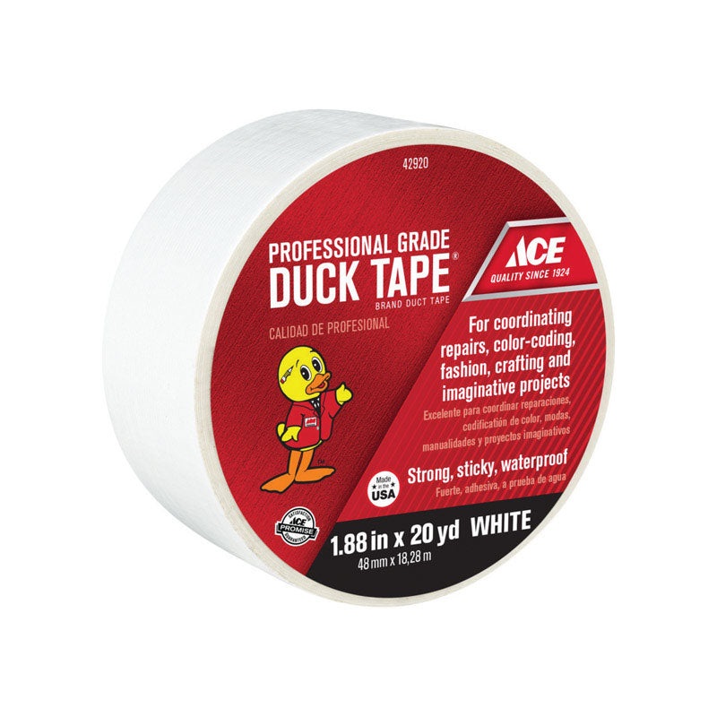 Ace Duct Tape 1.88 in. W x 20 yd. L White