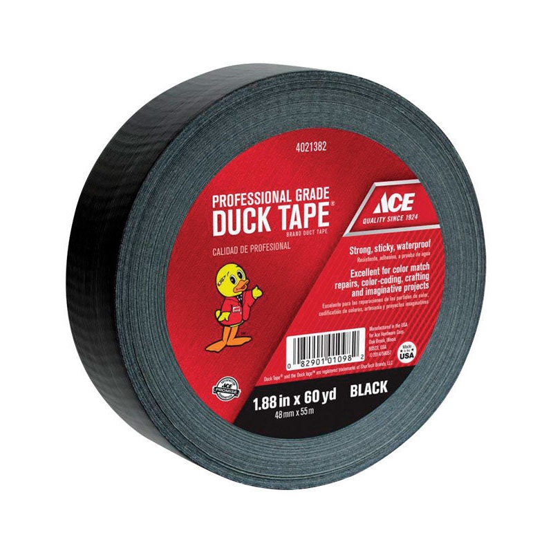Ace Duct Tape 1.88 in. W x 60 yd. L Black