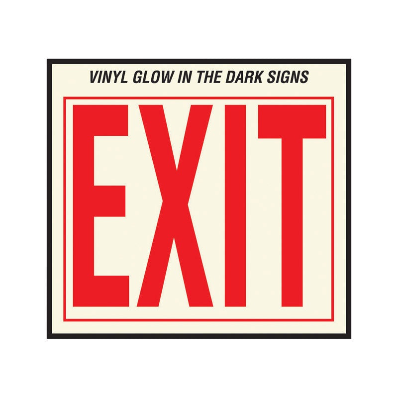 Hy-Ko English 10 in. H x 12 in. W Vinyl Sign Exit