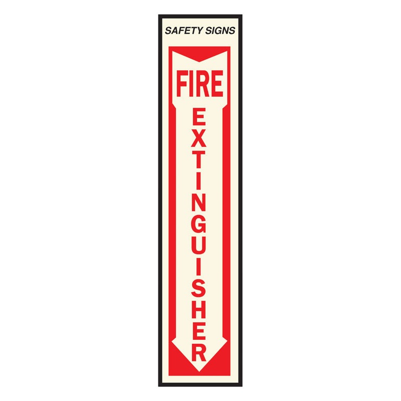 Hy-Ko English 18 in. H x 4 in. W Vinyl Sign Fire Extinguisher