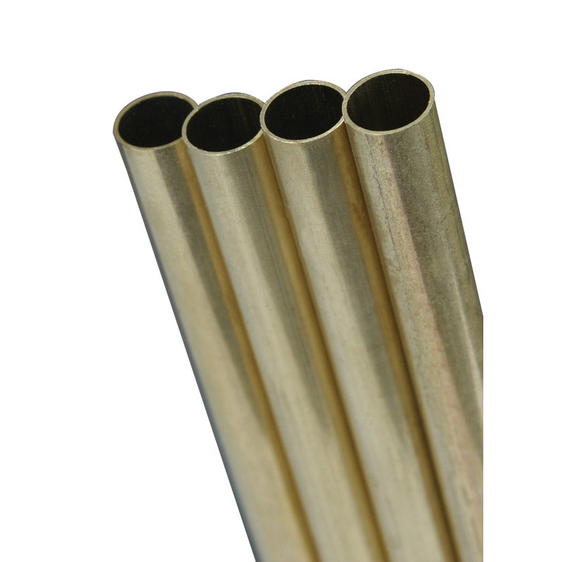 K&S 5/8 in. Dia. x 12 in. L Brass Tube 1