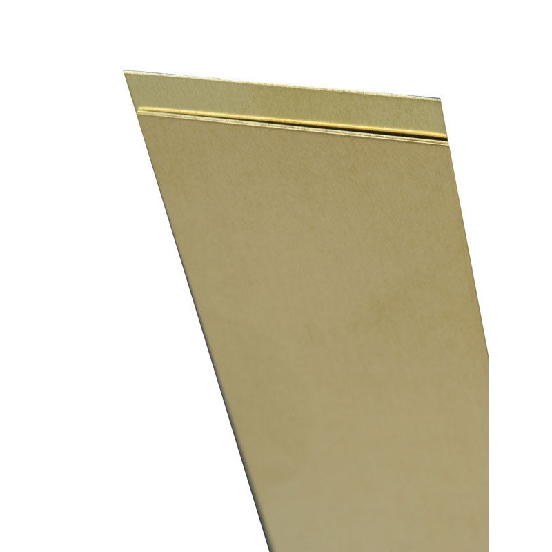 K&S Metal Strips 0.032 x 1 in. x 12 in. Brass For Hobbies and Model Buiding Carded