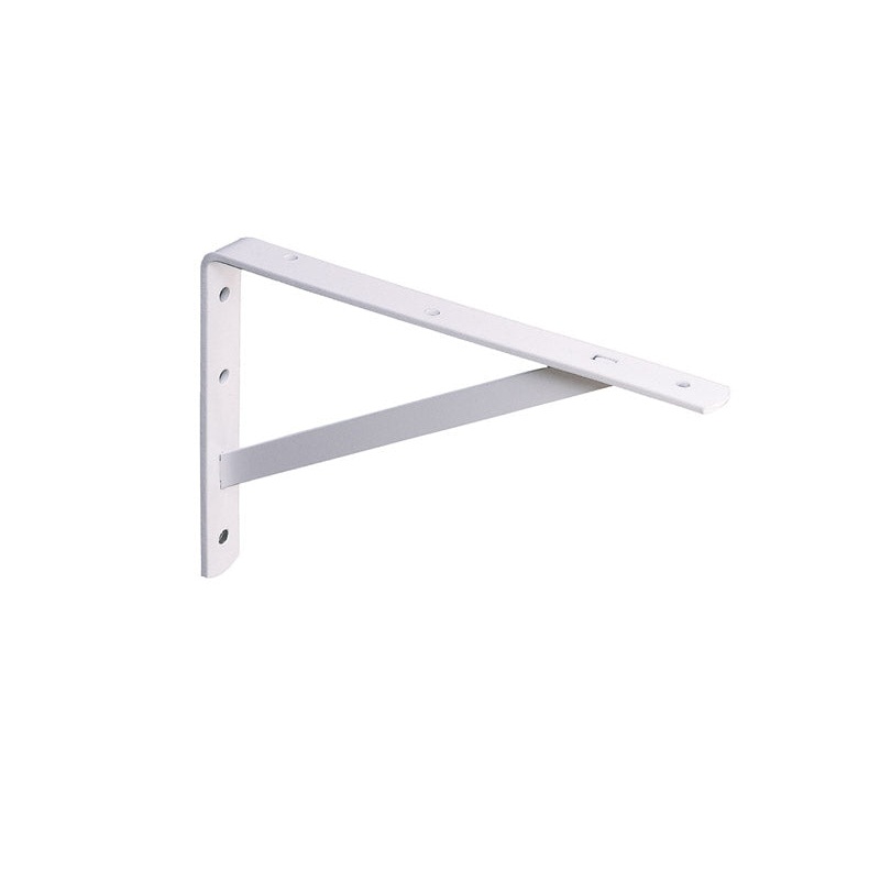 Knape & Vogt Steel White Utility L-Shaped Bracket 12 in. L