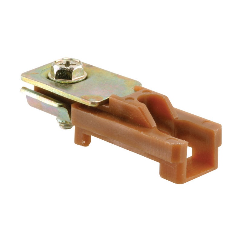 Prime-Line Plastic/Steel Brown Bi-fold door top pivot Bracket 2-3/16 in. L x 5/8 in. W x 11/16