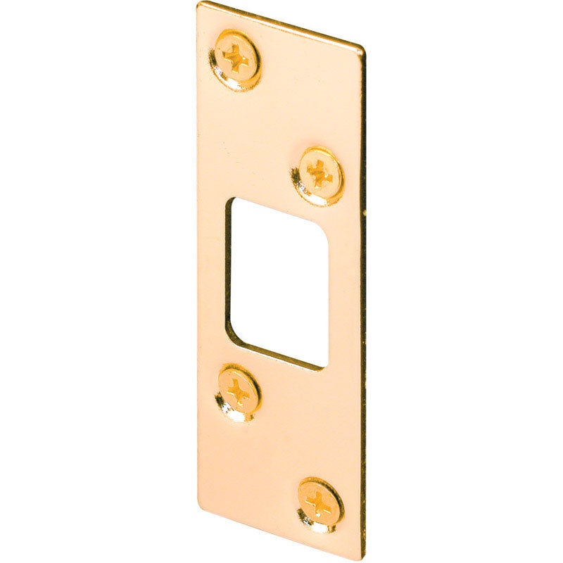 Prime-Line Security deadbolt strike 3.6 in. H x 1.3 in. L Brass Plated