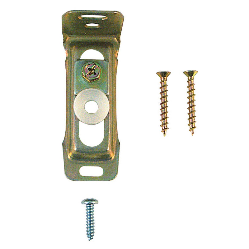 Prime-Line Steel Brass Plated Wardrobe Door Bracket