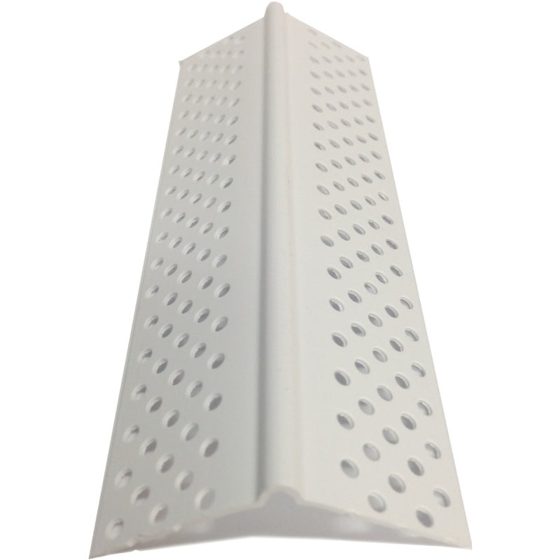 ClarkDietrich VLSB-10 Splayed Corner Bead, 10 ft L, 1-1/4 in W, PVC, Pack of 50