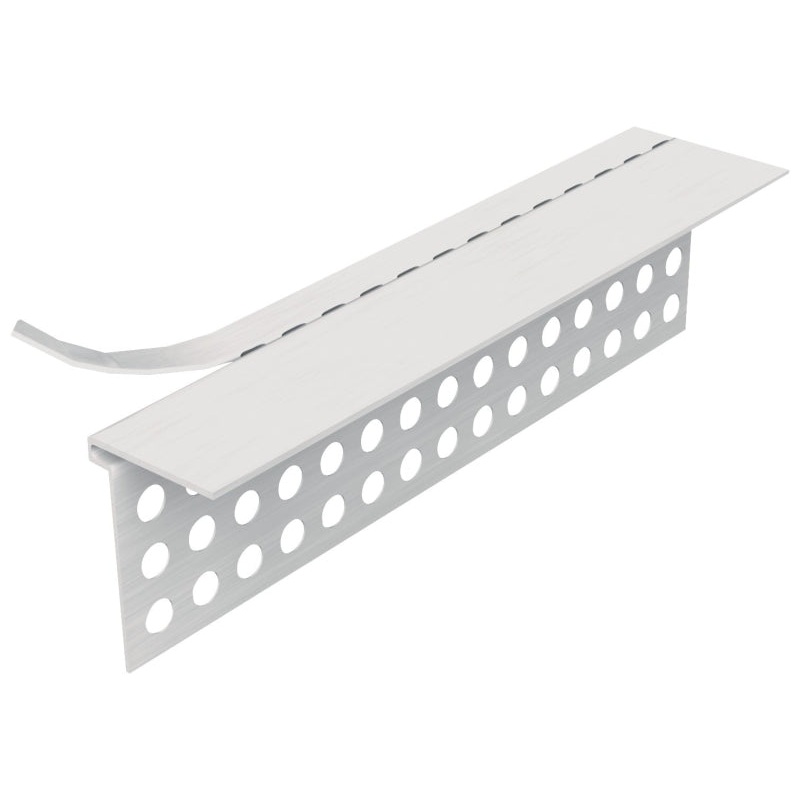 ClarkDietrich VLZL L-Trim Corner Bead, 10 ft L, 1/2 in W, PVC, Pack of 50