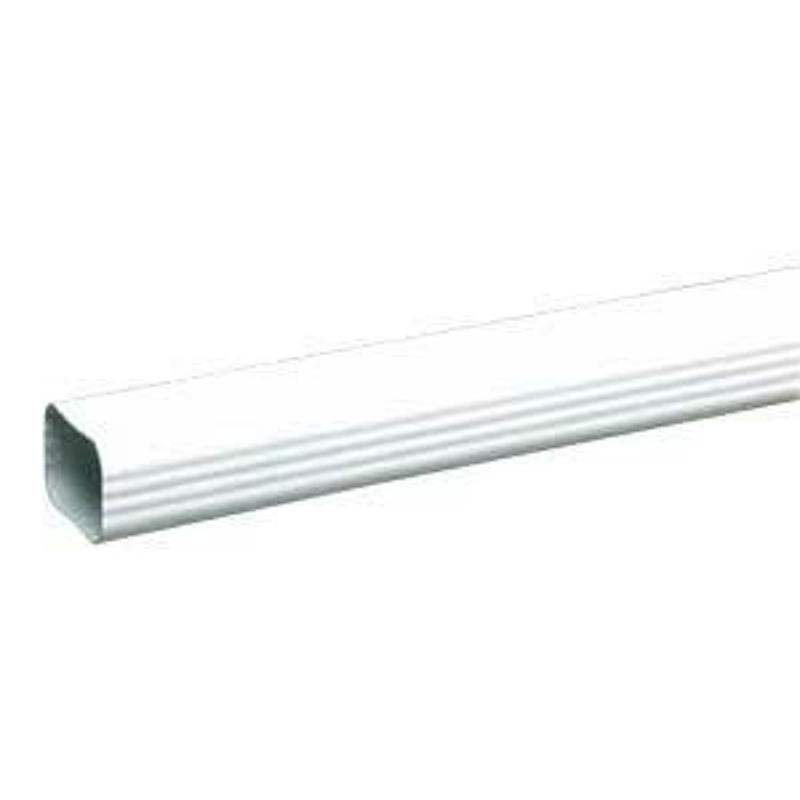 Euramax M0593 Roofing Gutter, 10 ft L, 3 in W, Vinyl, Pack of 6