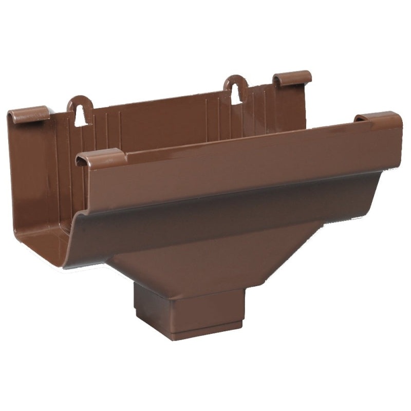 Euramax M1506 Gutter Drop Outlet, Vinyl, Brown