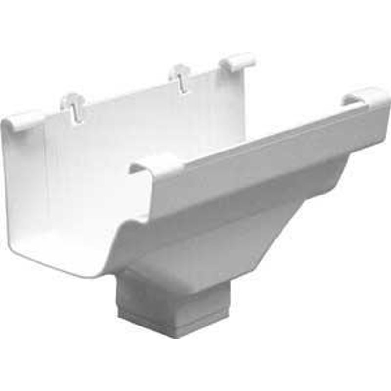 Euramax TUFFFLO M0506-6 Gutter Drop Outlet, Vinyl, White