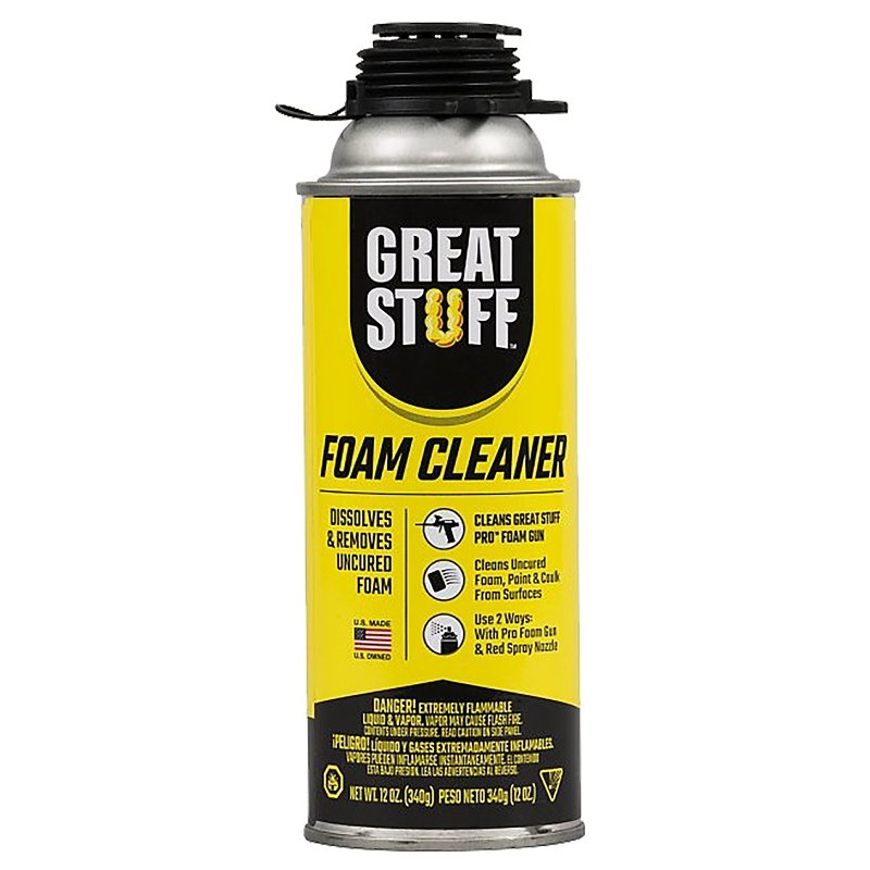 Great Stuff 259205 Tool Cleaner, Liquid, Mild, Colorless, 12 oz, Spray Can