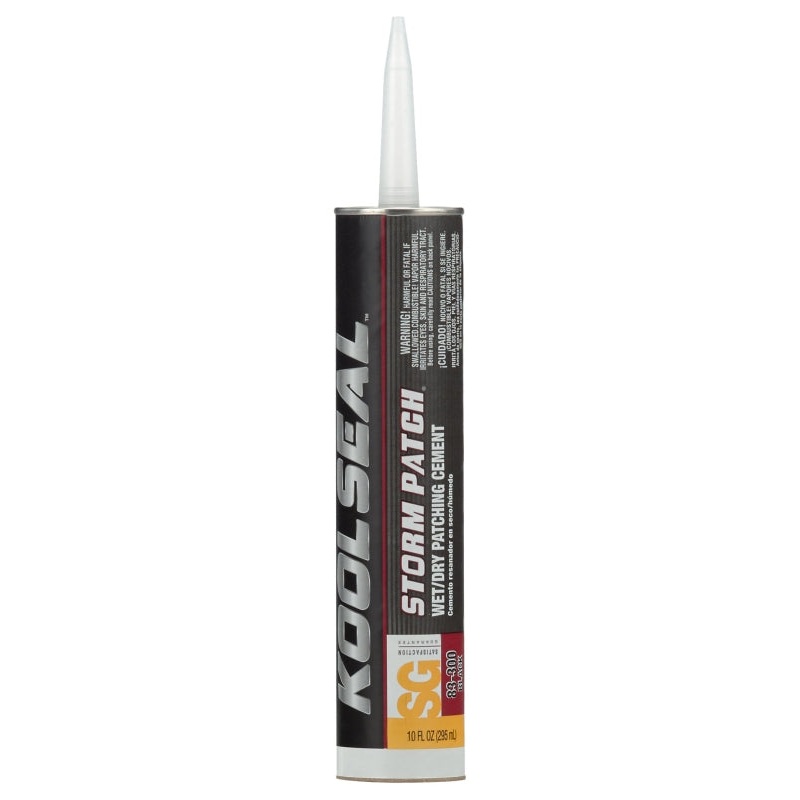 Kool Seal Storm Patch Series KS0083300-01 Patching Cement, Black, Liquid, 1 oz, Cartridge