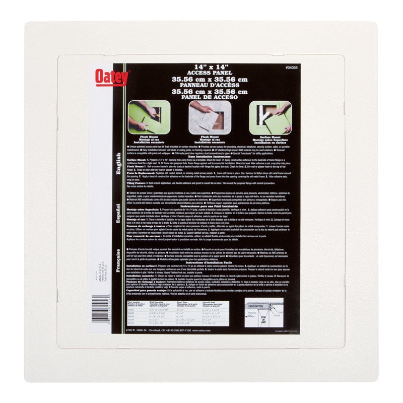 Oatey Snap-In Access Panel with Frame