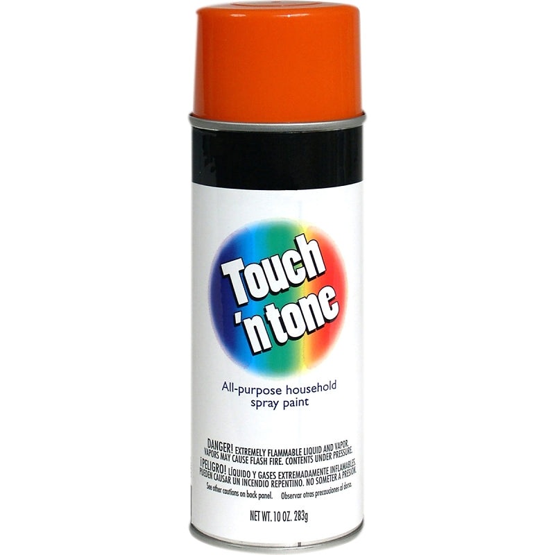 Touch ‘N Tone 55283830 Spray Paint, Gloss, Orange, 10 oz, Can