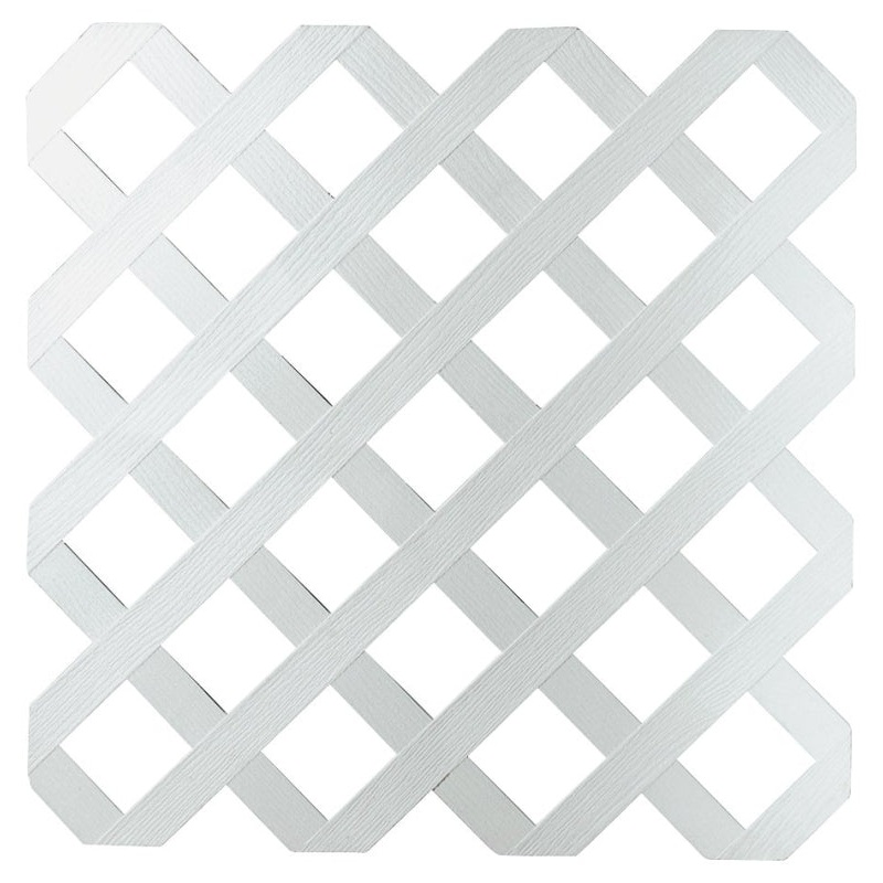 UFP 79897 Tradition Diamond Lattice, 8 ft L, 4 ft H, 2-3/4 in Mesh, Plastic, White