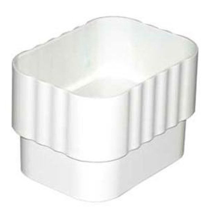 Amerimax M0623 Downspout Connector, Vinyl, White