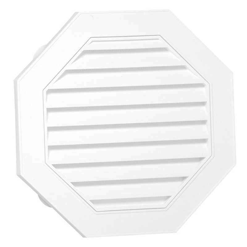 CANPLAS 626060-00 Gable Vent, 21-7/8 in L, 21-7/8 in W, Polypropylene, White
