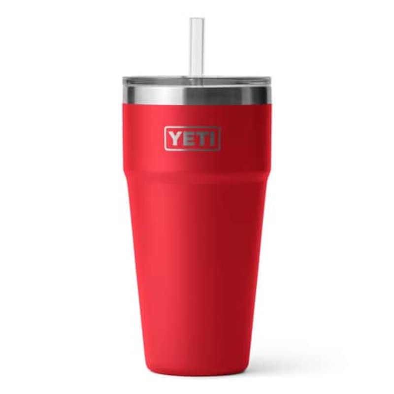 Yeti Rambler 26 Oz BPA Free Straw Cup – Rescue Red
