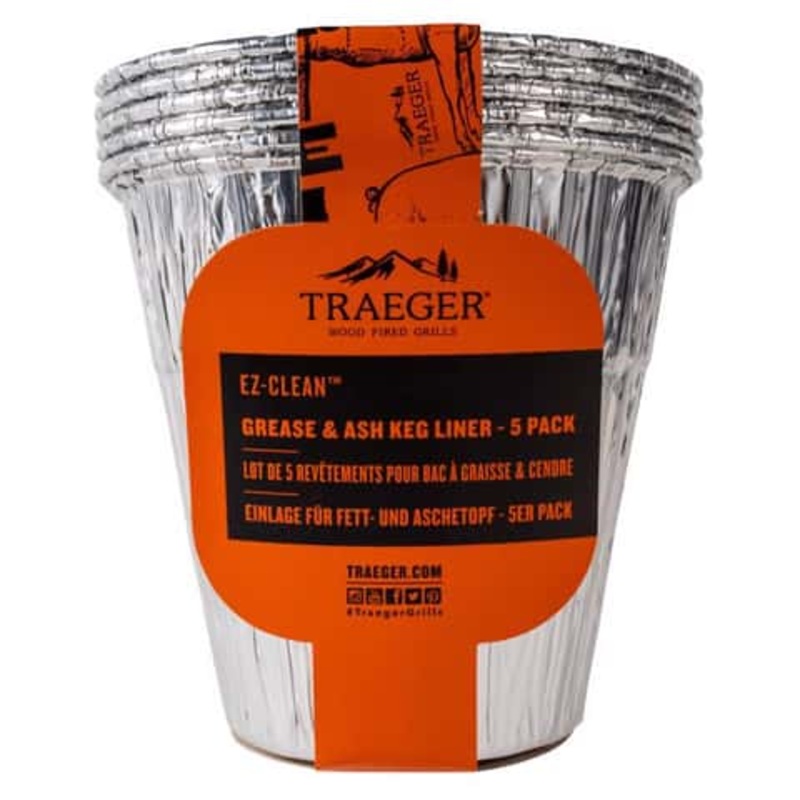 Traeger EZ-Clean Aluminum Grease & Ash Liner 6.3 (5 Pack)