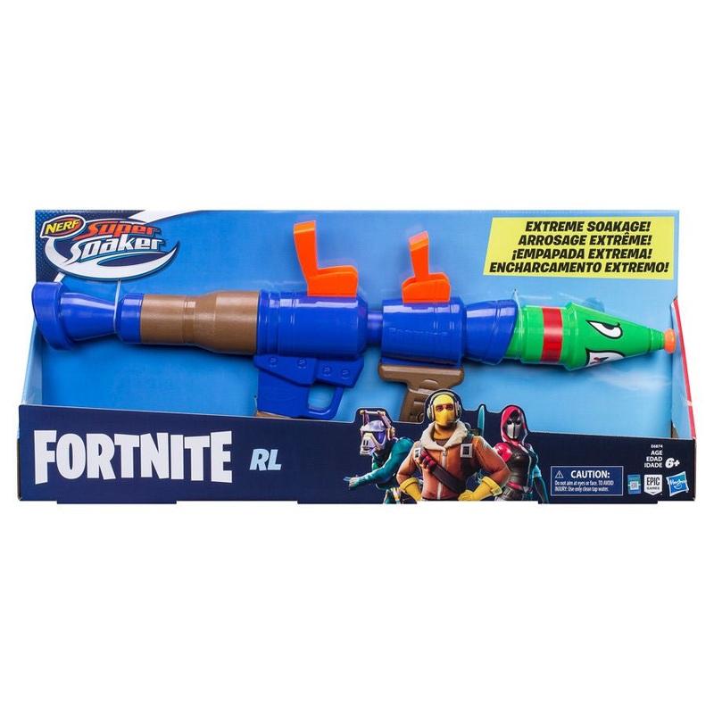 Hasbro HSBE6874 Fortnite RL Nerf Super Soaker Water Blaster Gun Toy – 3 Piece