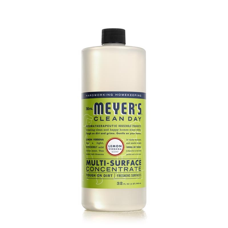 Mrs. Meyer’s Clean Day Lemon Verbena Scent Concentrated Organic Multi-Surface Cleaner Liquid 32 oz