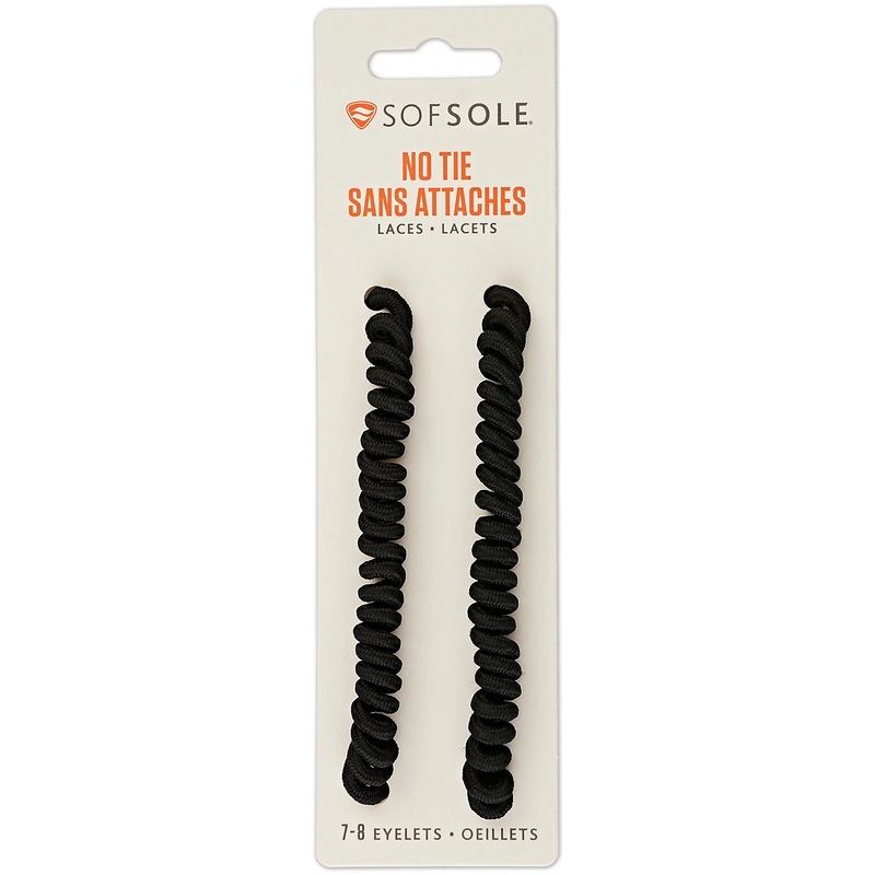 Sof Sole 27 – 45 No-Tie Laces Black