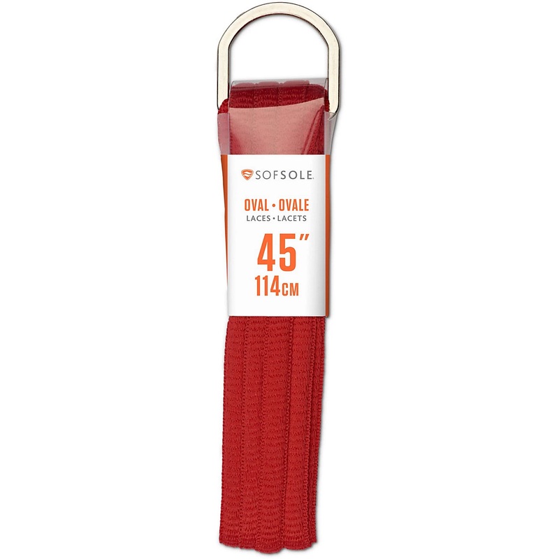 Sof Sole 45 Oval Shoelaces Red