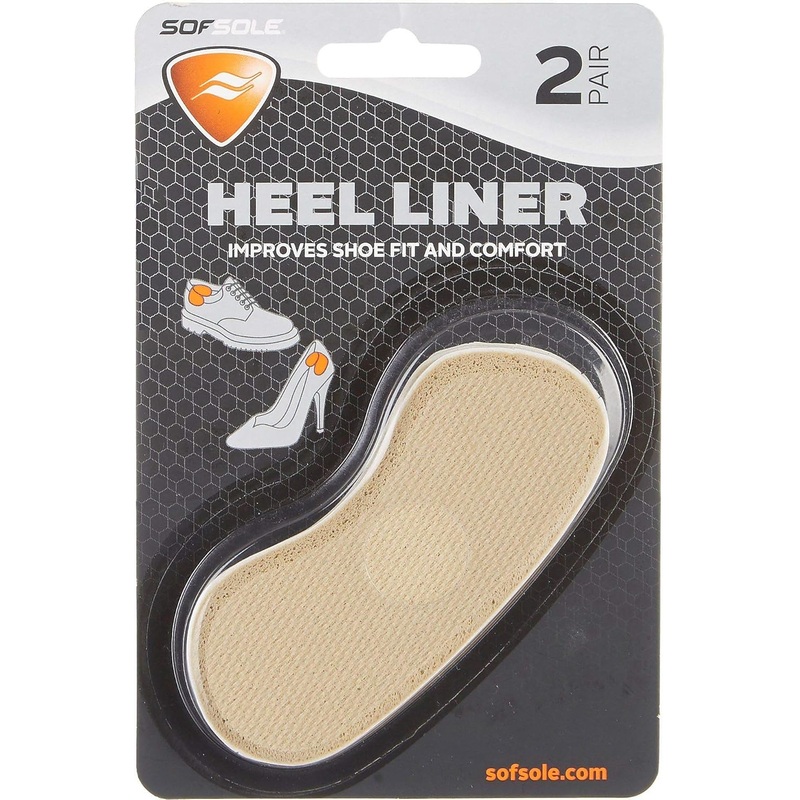Sof Sole Heel Liner Cushions for Improved Shoe Fit and Comfort,