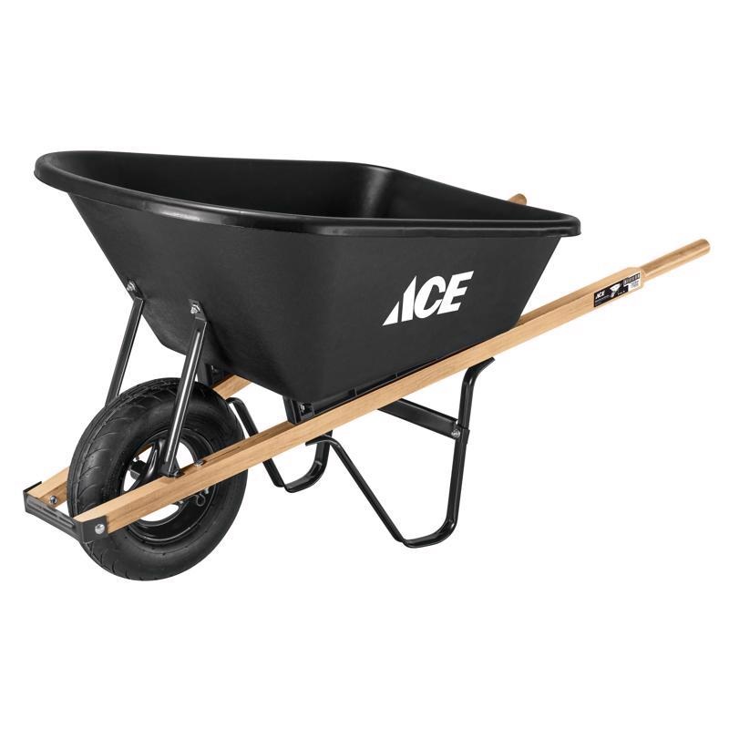 Ace Poly Residential Wheelbarrow 6 cu ft (In-Store Pickup Only)
