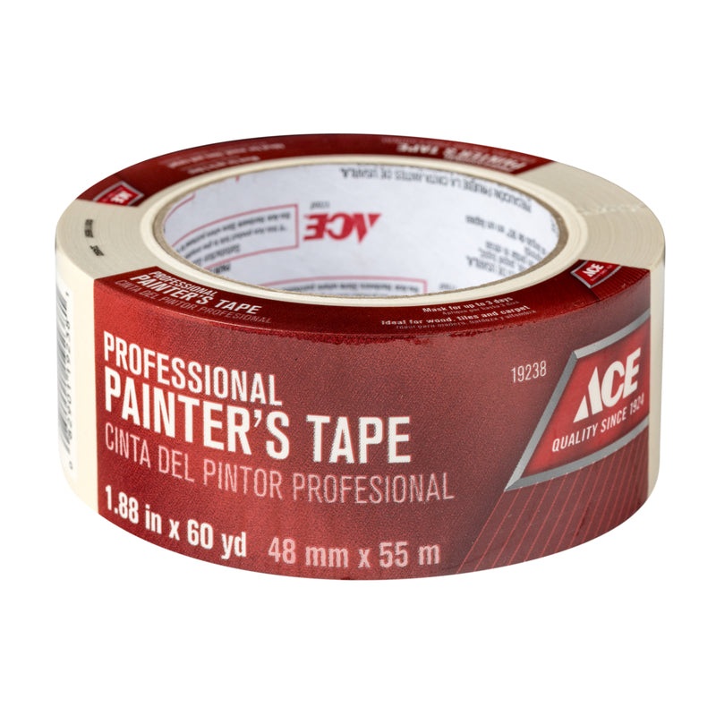 Ace Professional 1.88 in. W X 60 yd L Beige Medium Strength Painter’s Tape 1 pk