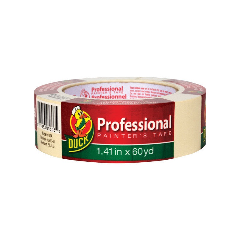 Duck Professional 1.41 in. W X 60 yd L Beige Medium Strength Painter’s Tape 1 pk