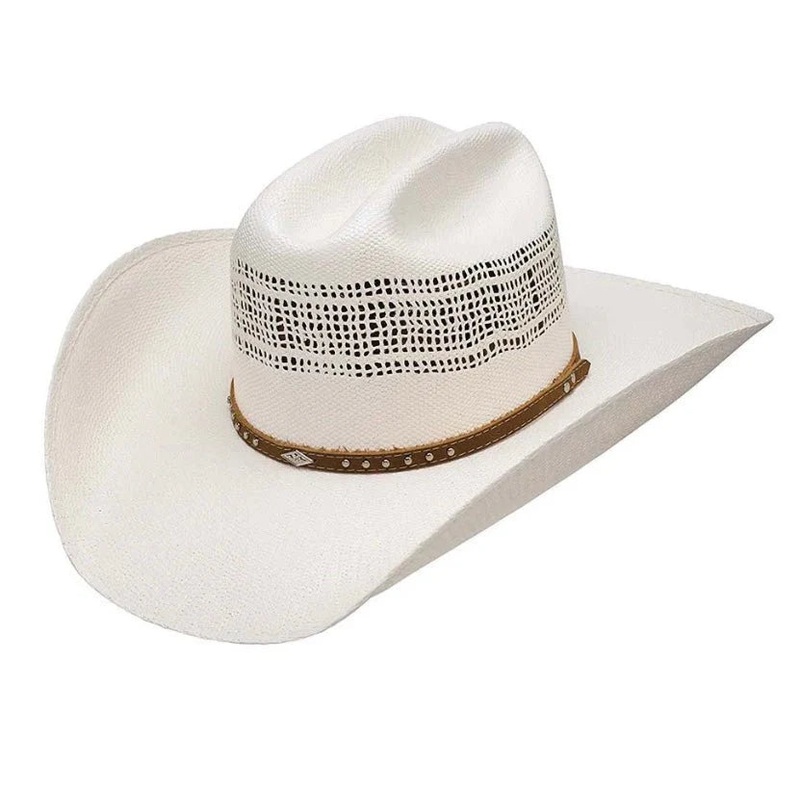 Resistol Mens Travis Straw Cowboy Hat 7 5/8