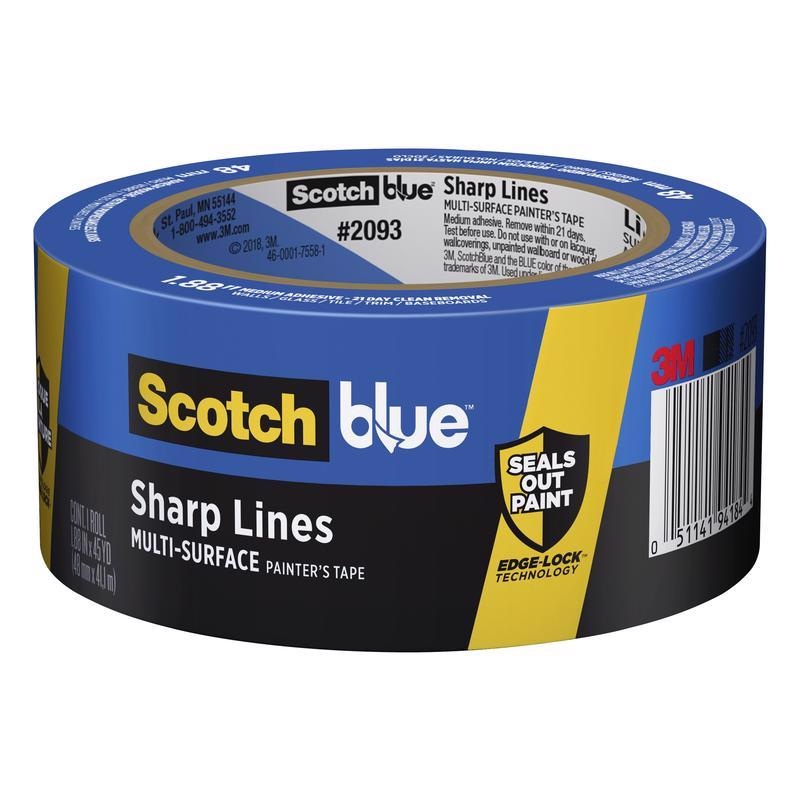 ScotchBlue 1.88 in. W X 45 yd L Blue Medium Strength Painter’s Tape 1 pk