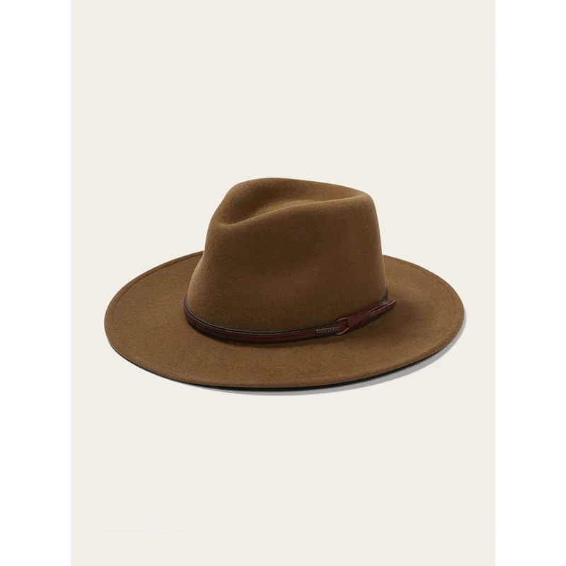 Stetson Bozeman Outdoor Crushable Felt Hat Light Brown Medium