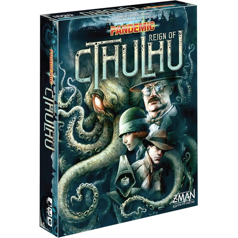 Z-Man Games Pandemic Reign of Cthulhu Board Game for Adults and Family | Cooperative | Ages 14+ | 2 to 4 players | Average Playtime 40 minutes